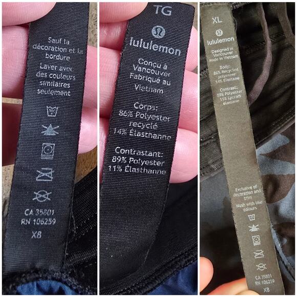 Lululemon T.H.E. Short Size XL Blue Camo Linerless 9" Lightweight Stretch Gym - Picture 7 of 8